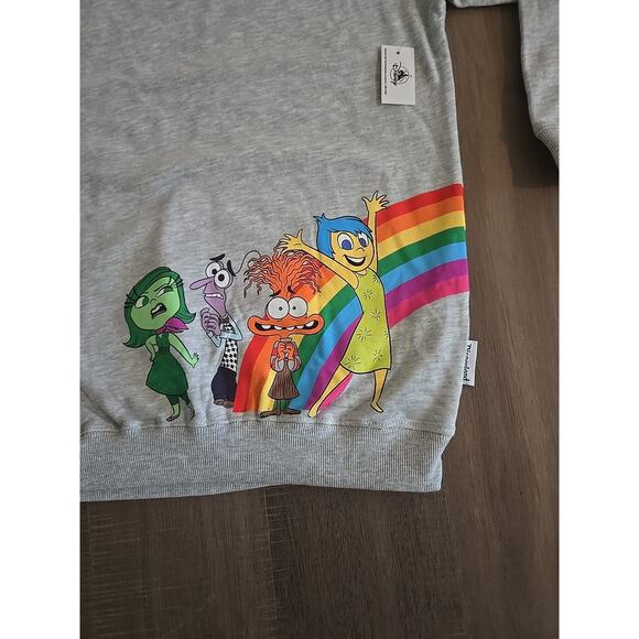Disneyland Resort Pixar Inside Out 2 Pullover Sweatshirt LARGE New 2025 Anxiety - Picture 2 of 14
